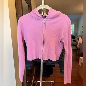 Brandy Melville light pink cropped sweater